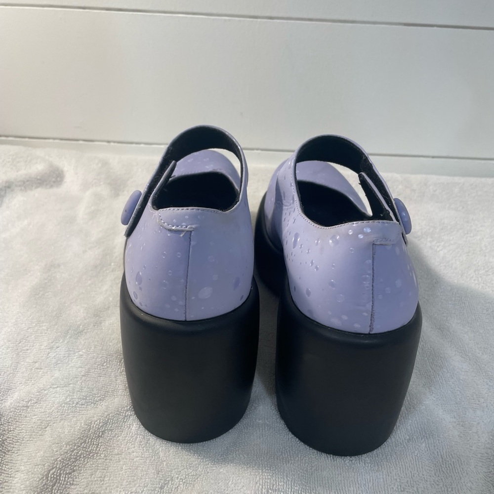 Lilac Raindrop Bubble Anarchic Platform Mary Janes by T.U.K. Footwear - size 7 - Picture 4 of 6